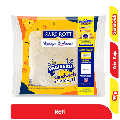 Promo Sari Roti Sandwich Isi Krim Keju 49 g Alfamart
