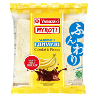 Promo Harga My Roti Roti Sandwich Funwari Cokelat & Pisang 96 gr - Alfamart