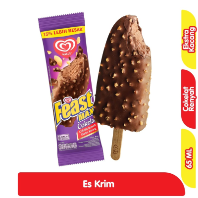 Promo Wall's Feast Max Es Krim Cokelat 65 ml Alfamart