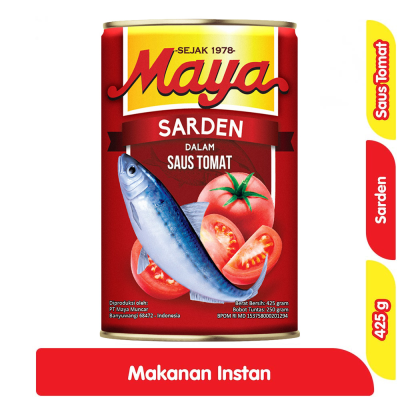 Maya Sarden Chili Kaleng 425 gr