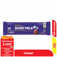 Promo Harga Cadbury Dairy Milk Original 62 gr - Alfamart