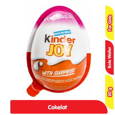 Promo Kinder Joy Cokelat Krispi dengan Kejutan Girls 20 g Alfamart