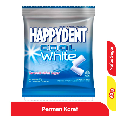 Promo HAPPYDENT White Mint Permen 60 g Alfamart