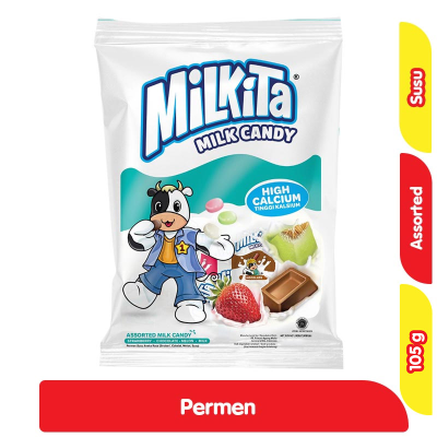 Promo Milkita Permen Susu Assorted 105 g Alfamart