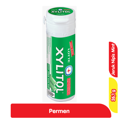 Promo LOTTE Xylitol Permen Karet Jeruk Nipis Mint 26.1 g Alfamart