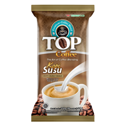Promo TOP Coffee Kopi Susu 3 in 1 Instan Sachet 10 x 31 g Alfamart