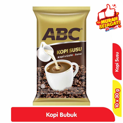 Promo ABC Kopi Susu Instan 10 x 30 g Alfamart