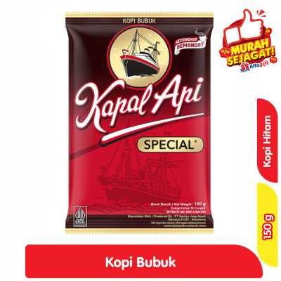 Promo Kapal Api Kopi Bubuk Instan Special 150 g Alfamart
