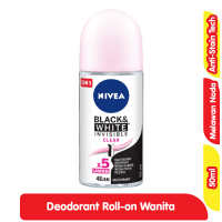 Promo Harga Nivea Deo Roll On Black & White Invisible Clear 50 ml - Alfamart