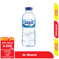 Promo Harga Aqua Air Mineral 330 ml - Alfamart