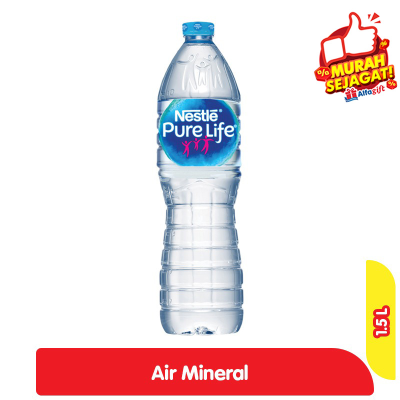 Promo Nestle Pure Life Air Mineral Botol 1.5 L Alfamart