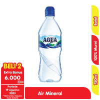 Promo Harga Aqua Air Mineral 750 ml - Alfamart