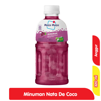 Promo Mogu Mogu Minuman Nata De Coco Rasa Anggur 320 ml Alfamart