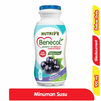 Nutrive Benecol Blackcurrant Tanpa Gula 100 ml