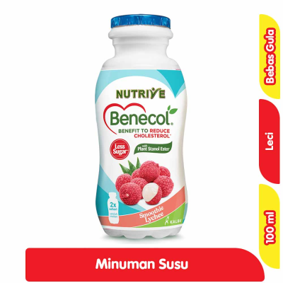 Promo Nutrive Benecol Leci Tanpa Gula 100 ml Alfamart