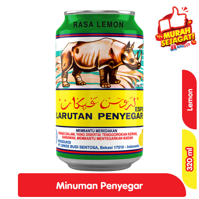 Promo Sinde Larutan Penyegar Cap Badak Lemon 320 ml Alfamart