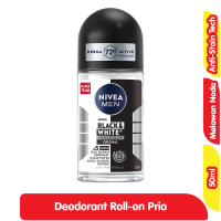 Promo Harga Nivea Men Deo Roll On Black & White Invisible Original 50 ml - Alfamart