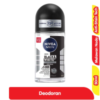 Promo Harga Nivea Men Deo Roll On Black & White Invisible Original 50 ml - Alfamart