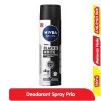 Promo Harga Nivea Men Deo Spray Black & White Invisible Original 150 ml - Alfamart