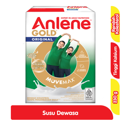 Promo Anlene Gold 5X Susu Bubuk Dewasa Original 230 g Alfamart