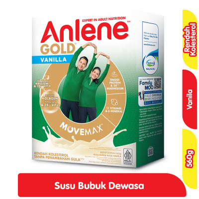 Promo Anlene Gold 5X Susu Bubuk Dewasa Vanila 560 g Alfamart