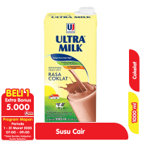 Promo Harga Ultra Milk Susu UHT Coklat 1000 ml - Alfamart