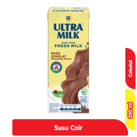 Promo Harga Ultra Milk Susu UHT Coklat 250 ml - Alfamart