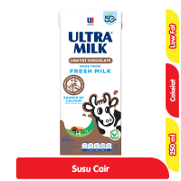 Promo Harga Ultra Milk Susu UHT Low Fat Coklat 250 ml - Alfamart