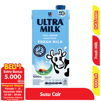 Promo Harga Ultra Milk Susu UHT Full Cream 1000 ml - Alfamart