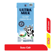 Promo Harga Ultra Milk Susu UHT Full Cream 250 ml - Alfamart
