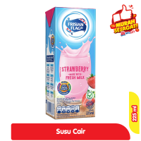 Promo Harga Frisian Flag Susu UHT Purefarm Strawberry 225 ml - Alfamart