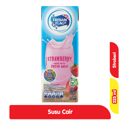 Promo Frisian Flag Susu UHT Stroberi Kotak 225 ml Alfamart