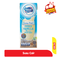Promo Harga Frisian Flag Susu UHT Purefarm Low Fat French Vanilla 225 ml - Alfamart