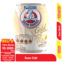 Promo Harga Bear Brand Susu Steril Gold Malt Putih 140 ml - Alfamart