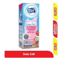 Promo Harga Frisian Flag Susu UHT Purefarm Low Fat Strawberry 225 ml - Alfamart