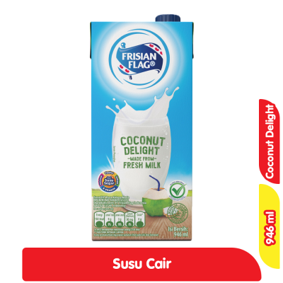 Promo Frisian Flag Susu UHT Coconut Delight Kotak 946 ml Alfamart
