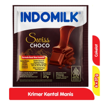 Promo Harga Indomilk Susu Kental Manis Cokelat per 6 sachet 37 gr - Alfamart