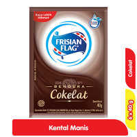 Promo Harga Frisian Flag Susu Kental Manis Cokelat per 6 sachet 40 gr - Alfamart