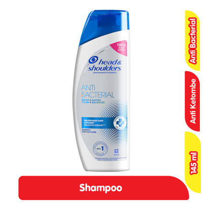 Promo Head & Shoulders Sampo Anti Ketombe & Anti Bakteri Bersih & Harum Botol 145 ml Alfamart