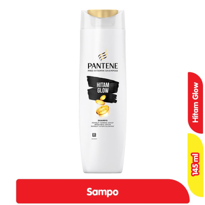 Promo Pantene Sampo Rambut Hitam Glow Botol 145 ml Alfamart