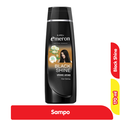 Promo Emeron Sampo Hitam Berkilau Urang Aring Botol 170 ml Alfamart