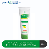 Acnes Creamy Facial Wash Fights Bacteria & Acne Care 50 g