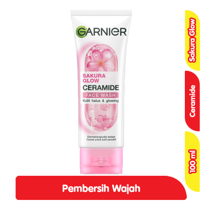 Promo Garnier Sakura Glow Pembersih Wajah Tube 100 ml Alfamart