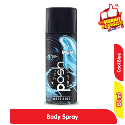 Promo Posh Men Body Spray Pria Cool Blue 150 ml Alfamart
