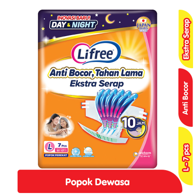 Promo Lifree Popok Perekat Dewasa L 7 pcs Alfamart