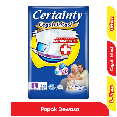 Promo Certainty Cegah Iritasi Popok Perekat Dewasa L 7 pcs Alfamart