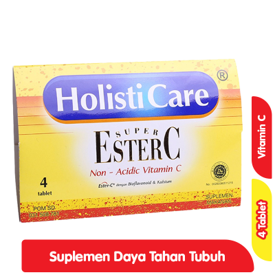 HolistiCare Super Ester-C Vitamin C Suplemen Daya Tahan Tubuh 4 Tablet