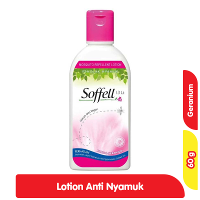 Soffell Lotion Anti Nyamuk Geranium 60 g