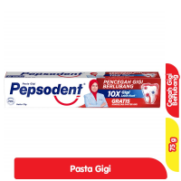 Promo Harga Pepsodent Pasta Gigi Pencegah Gigi Berlubang White 75 gr - Alfamart