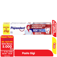 Promo Harga Pepsodent Pasta Gigi Pencegah Gigi Berlubang White 225 gr - Alfamart